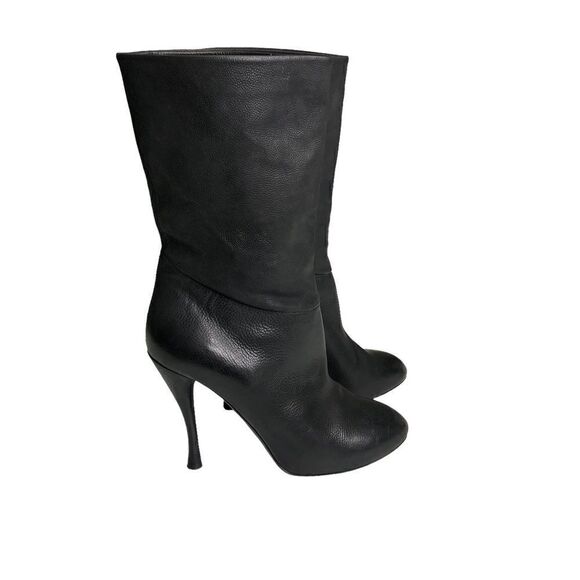 Tabitha Simmons Soft Leather Calf Boots Shoes 39 Black great condition - Picture 11 of 12